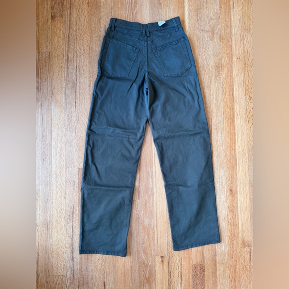 Good American High Rise Barrel Jeans Ft01 Green NWT Size 25 - Picture 6 of 16